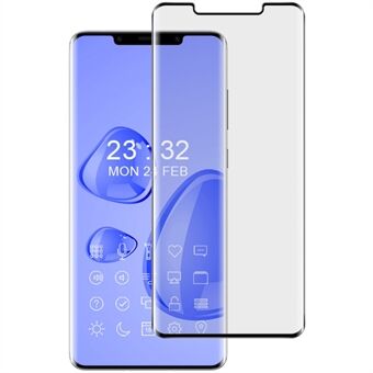 IMAK til Huawei Mate 50 Pro 4G 3D buet sidelim hærdet glas skærmbeskytter fuld cover HD klar skærm beskyttelsesfilm