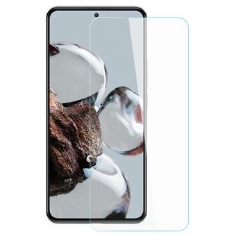 AMORUS høj aluminium-silicium glas skærmbeskytter til Xiaomi 12T 5G, 9H hårdhed 2.5D Edge anti-støv beskyttelsesfilm