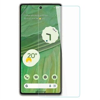 AMORUS telefonskærmbeskytter til Google Pixel 7 5G, høj aluminium-siliciumglas 9H hårdhed 2.5D Arc Edge Anti-olie beskyttelsesfilm