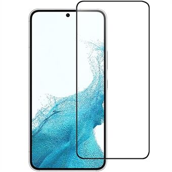 Til Samsung Galaxy S23 Hærdet glas fuld skærmbeskytter Black Edge Full Glue 9H hårdhed Splintfri skærmfilm (0,1 mm tykkelse, understøtter fingeraftrykslås)