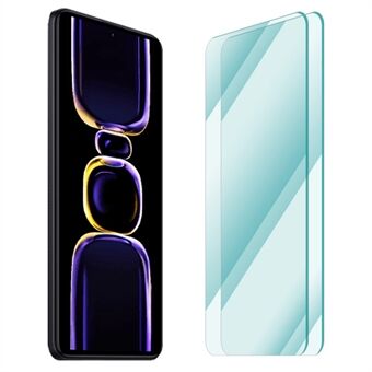 ENKAY HAT Prince 2stk / pakke hærdet glas skærmbeskytter til Xiaomi Redmi K60E 5G, fuld lim 2,5D Edge anti-fingeraftryk 0,26 mm klar film