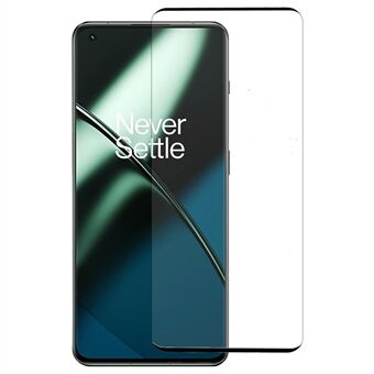 Til OnePlus 11 5G HD Clear Medium Aluminium Glas Skærmbeskytter Sidelim Anti-ridse hærdet græsfilm