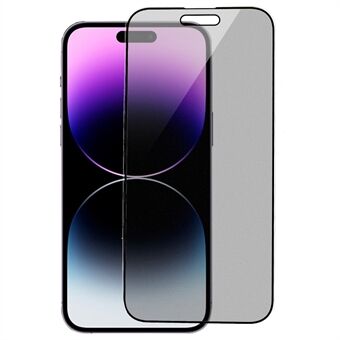 RURIHAI Til iPhone 14 Pro AG Mat Anti-fingeraftryk Højt aluminium-silicone glas fuld skærmbeskytter Anti-spion beskyttelsesfilm