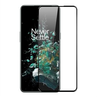 NORTHJO A+ til OnePlus 10T 5G / ACE Pro 5G Silk Printing Screen Protector Fuld lim Høj aluminium-silicium glasfilm - sort