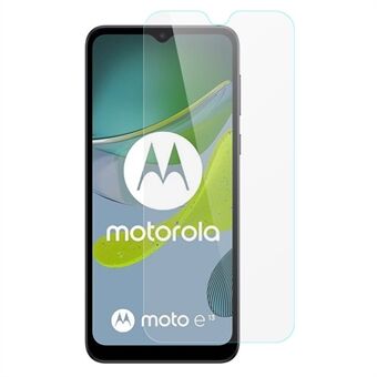 AMORUS til Motorola Moto E13 4G høj aluminium-silicium glas skærmbeskytter 2.5D Arc Edge Anti-eksplosionsfilm
