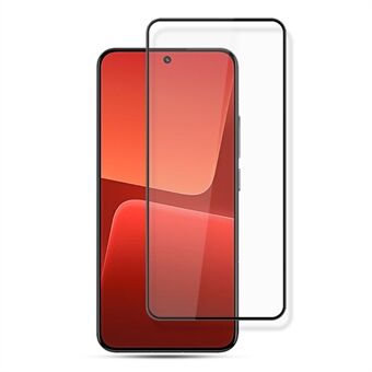 AMORUS Til Xiaomi 13 5G Skærmbeskytter af hærdet glas Silketryk Anti-ridse fuld limfilm - sort