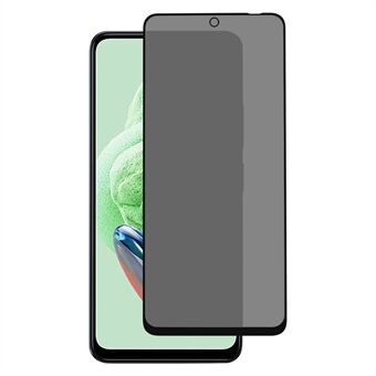 Til Xiaomi Redmi Note 12 5G (Kina) / Note 12 5G (Indien) / Poco X5 5G Anti-spion telefon fuld skærmbeskytter høj aluminium-silicium glasfilm