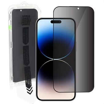 RURIHAI Til iPhone 14 Pro Max Anti-spion Høj aluminium-silicium glasfilm fuld lim Anti-statisk telefon skærmbeskytter
