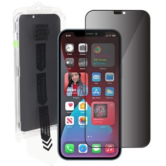 RURIHAI Til iPhone 12 Pro Max Anti-peep skærmbeskytter Høj aluminium-silicium glas antistatisk telefonskærm film