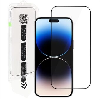RURIHAI Til iPhone 14 Pro Anti-statisk skærmbeskytter HD Klar høj aluminium-silikon glas telefonskærm film