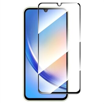 ENKAY HAT Prince til Samsung Galaxy A34 5G Højt aluminium-silicium glas 0,26 mm 9H 2,5D fuldlim fuld skærmbeskytter