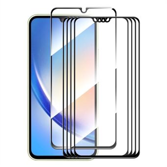 ENKAY HAT Prince 5 Stk til Samsung Galaxy A34 5G Høj Aluminium-silicium Glas Anti-ridse Film Silke Print 0.26mm 9H 2.5D Skærmbeskytter