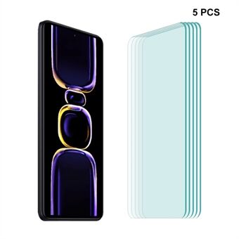 ENKAY HAT Prince 5Pcs 9H Film til Xiaomi Redmi K60E 5G 0,26mm 2,5D Arc High Aluminium-silicium glasskærmbeskytter