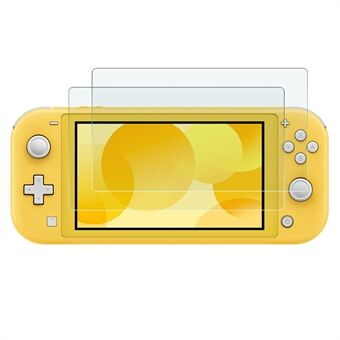 NORTHJO 2 stk A+ skærmbeskytter til Nintendo Switch Lite, 0,3 mm hærdet glas 2,5D brudsikker film - gennemsigtig