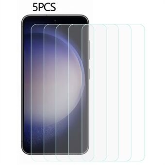 5 STK til Samsung Galaxy A24 4G stødsikker telefonskærm film 0,3 mm 2,5D bue hærdet glas skærmbeskytter