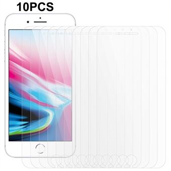 10 stk / sæt til iPhone 7 / 8 / SE (2020) / SE (2022) Hærdet glas 0,3 mm 2,5D HD Clear Phone Screen Protector