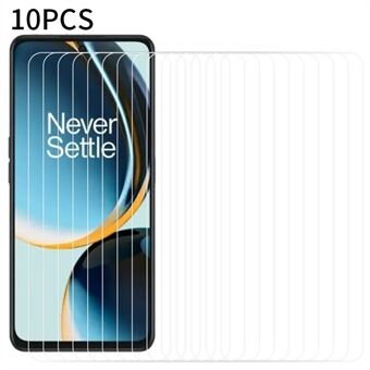 RURIHAI 10 stk til OnePlus Nord CE 3 Lite 5G Medium Aluminium Glas 0.18mm 2.5D Telefon Skærmbeskytter