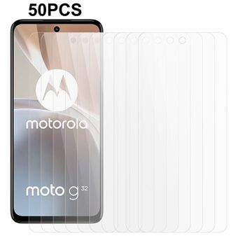 50 stk / sæt til Motorola Moto G32 4G hærdet glas anti-ridse film 0,3 mm 2,5D mobiltelefon skærmbeskytter
