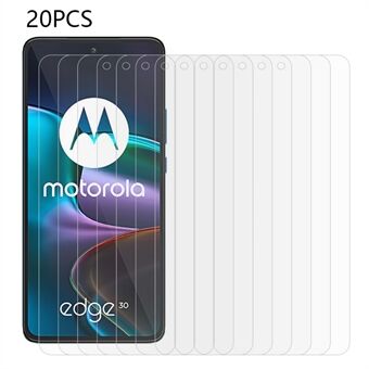 20 stk / pakke til Motorola Edge 30 5G hærdet glas skærmbeskytter 0,3 mm 2,5D High Definition beskyttelsesfilm