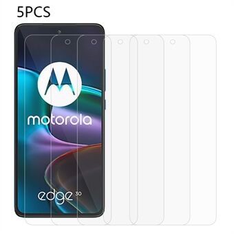 5 stk/pakke til Motorola Edge 30 5G skærmbeskytter 0,3 mm 2,5D gennemsigtig klar hærdet glasfilm