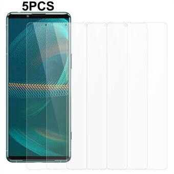 5 STK til Sony Xperia 5 III 5G 0,3 mm 2,5D hærdet glas telefonskærmfilm Splintfri skærmbeskytter