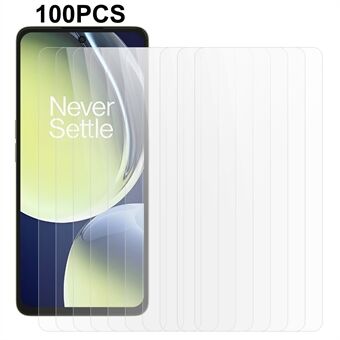 100 stk til OnePlus Nord CE 3 Lite 5G telefon skærmbeskytter High Definition fuld lim hærdet glasfilm