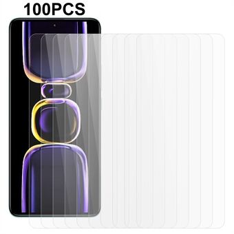 100 stk til Xiaomi Redmi K60 5G / K60 Pro 5G hærdet glas telefon skærmbeskytter fuld lim HD klar film