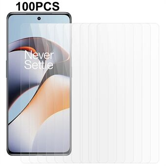 100 stk skærmbeskytter til OnePlus ACE 2 5G / 11R 5G, brudsikker film af klart hærdet glas