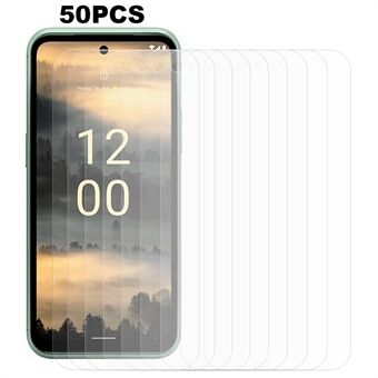 50 stk til Nokia XR21 Skærmbeskytter af hærdet glas 0,3 mm 2,5D Arc Edge Ultra Clear Phone Screen Film