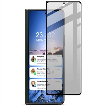 IMAK til Samsung Galaxy Z Fold5 5G Anti-spion hærdet glas film fuld dækning telefon skærmbeskytter