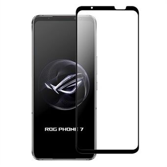 Til Asus ROG Phone 7 5G Full Glue Phone Skærmbeskytter Black Edge AGC Glas Anti-eksplosionsfilm