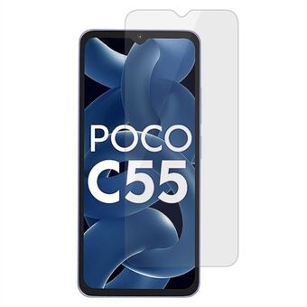 Til Xiaomi Poco C55 4G Anti-eksplosion hærdet glasfilm 2.5D Arc Edge HD telefon skærmbeskytter