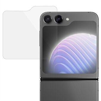 Til Samsung Galaxy Z Flip5 5G lille skærmbeskytter bagpå 0,3 mm Arc Edge HD klar hærdet glasfilm