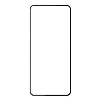 AMORUS til Xiaomi Redmi 12 4G fuld skærmbeskytter silketryk Hærdet glas fuld limfilm - sort