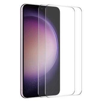 ENKAY HAT Prince 2 Stk til Samsung Galaxy S23 FE Høj Aluminium-silicium Glas Anti-ridse Film 2.5D Arc Edge Screen Protector