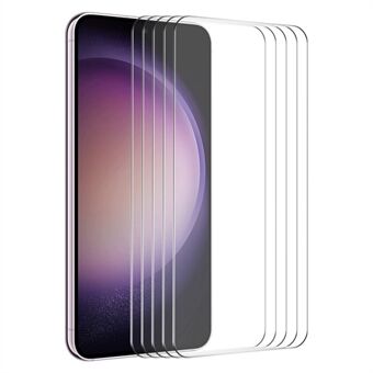 ENKAY HAT Prince 5 Stk til Samsung Galaxy S23 FE 0.26mm 9H High Aluminium-silicium glasfilm 2.5D telefonskærmbeskytter