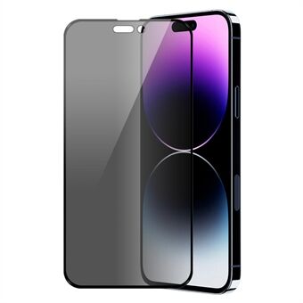 ENKAY HAT Prince Til iPhone 15 Pro Max Anti-glare Telefon Skærmbeskytter Hærdet glas 28-graders Anti-peep film