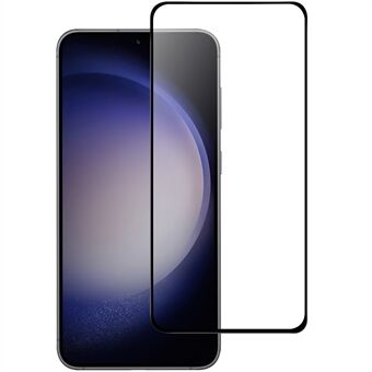 Til Samsung Galaxy S23 FE Telefon Skærmbeskytter Black Edge Full Glue AGC Glas Screen Film Guard