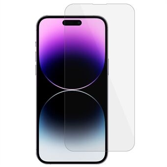 Til iPhone 15 Pro Max 2.5D Arc Edge Skærmbeskytter Gennemsigtig høj aluminium-silicium glasfilm