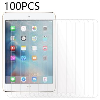 100 STK til iPad mini 4 / mini (2019) 7,9 tommer hærdet glas skærmbeskytter gennemsigtig brudsikker film