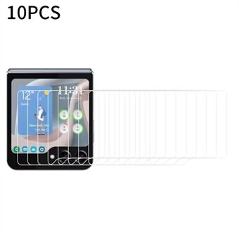 RURIHAI 10 stk til Samsung Galaxy Z Flip5 5G 0.18mm 2.5D Arc Edge Screen Protector Høj aluminium-silicium glasfilm