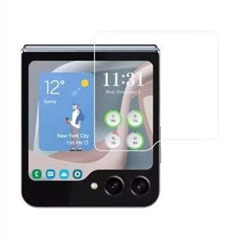 RURIHAI Til Samsung Galaxy Z Flip5 5G Højt aluminium-silicium glas 0,18 mm 2,5D Arc Edge Film skærmbeskytter