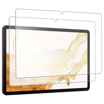 2 stk skærmbeskytter til Samsung Galaxy Tab S9 / S8 / S7 , hærdet glas transparent 2.5D fuld dækfilm