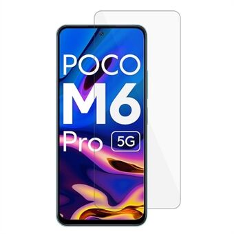 Til Xiaomi Poco M6 Pro 5G 2.5D Arc Edge skærmbeskytter høj aluminium-silikon glas telefonskærm film