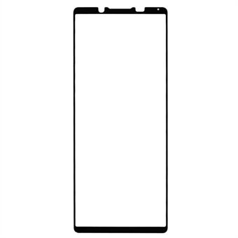 Til Sony Xperia 5 V fuld dækning hærdet glas film fuld lim sort Edge silke print klar skærmbeskytter