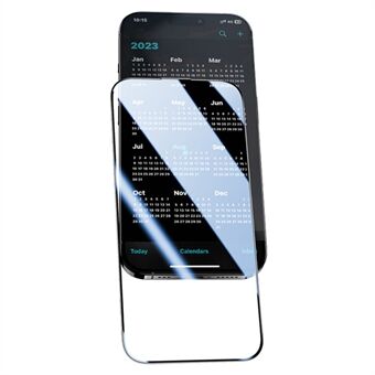 BENKS Anti-eksplosions Skærmbeskyttelse til iPhone 15 Pro, Anti-ridse høj aluminium-silicium glas skærmfilm.