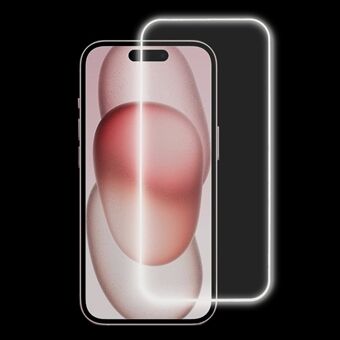 Til iPhone 15 Pro Max Luminous HD Medium Alumina Glas Skærmbeskytter Fuldt Klæbende Anti-ridse Film.