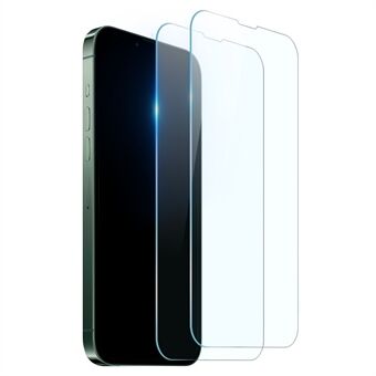 NORTHJO 2 stk/sæt til iPhone 14  A+ 0,3 mm 2,5D Crystal Premium hærdet glasfilm Anti-fingeraftryk Anti-ridse skærmbeskytter