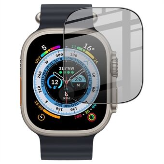 IMAK til Apple Watch Ultra 49 mm fuld dækning Anti-spion hærdet glasbeskytter Anti-Peep Smartwatch skærmfilm