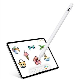 P6P Genopladelig Touch Screen Palm Rejection Active Stylus Pen (CE-certificeret) til iPad Pro/iPad Air/iPad Mini/iPad (2018 og nyere)